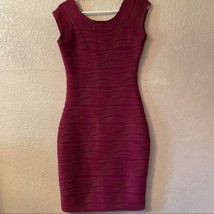 Ladies Burgundy Dress
